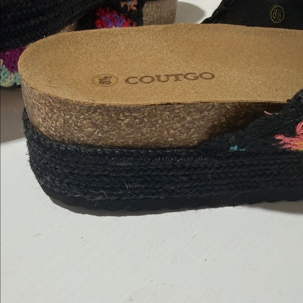 Multicolor Crochet Slide Sandals - Picture 3 of 5